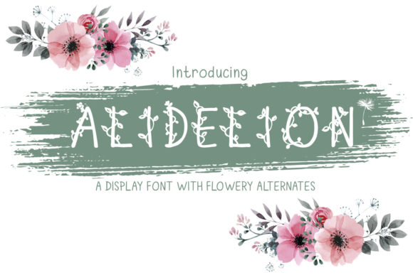 Blooming Creativity with Alidelion: The Ultimate Dual Display Font for Elegant Design