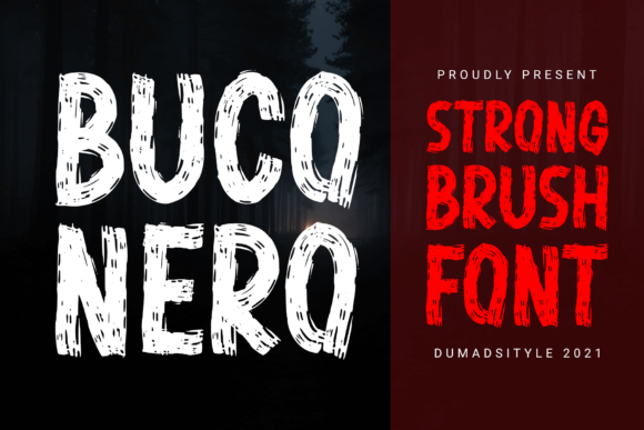 Buco Nero: The Bold Brushed Font That Transforms Everyday Projects