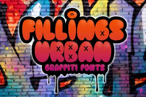 Fillings Urban: A Graffiti-Style Display Font for Bold Creative Projects