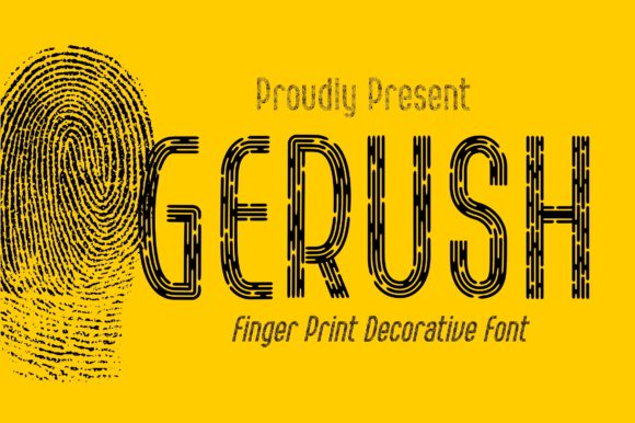 Gerush: The Fingerprint Font That Redefines Identity in Modern Design
