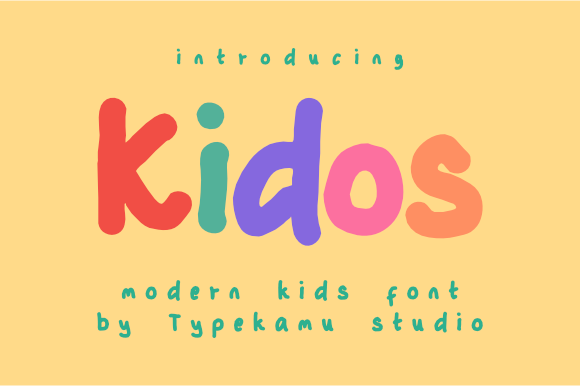 Kidos: The Bold Script Font for Playful Branding