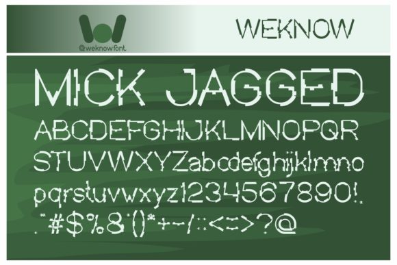 Mick Jagged: The Quirky Techno Font for Bold Branding