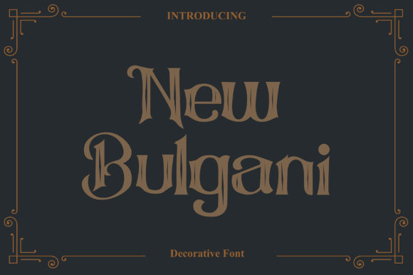 New Bulgani: The Unique Display Font That Elevates Any Project