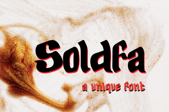 Soldfa: The Display Font That Bridges Formal and Informal Design