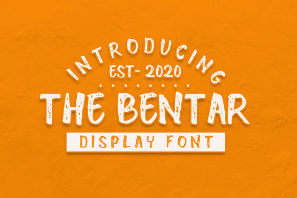 The Bentar: A Brushed Display Font for Bold Creative Work